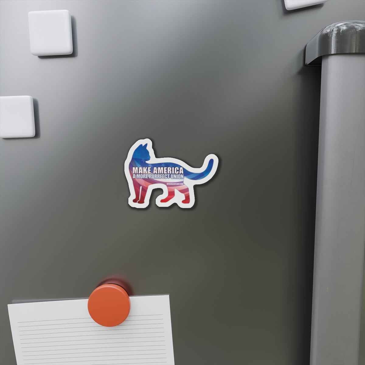 Make America A More Purrfect Union Die-Cut Cat Magnet