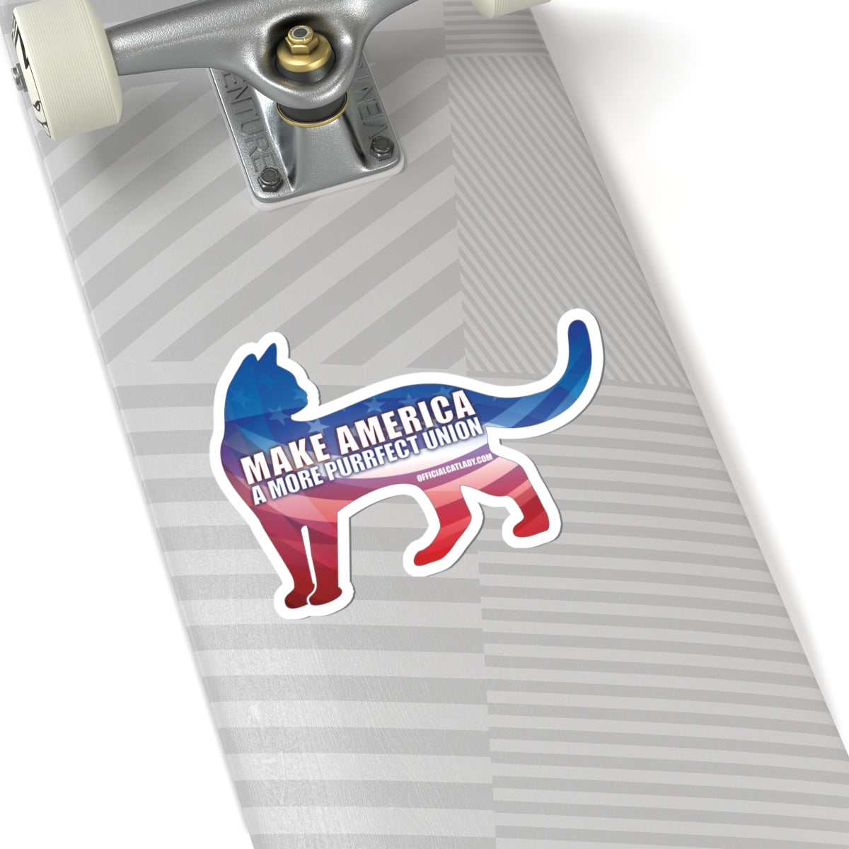Purrfect America Kiss-Cut Stickers - Make America A More Purrfect Union