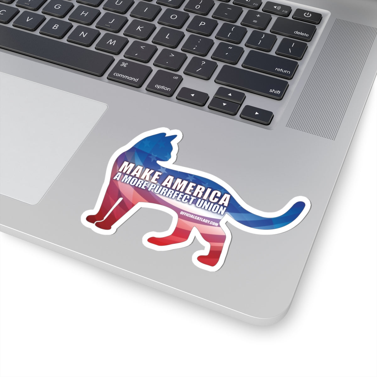 Purrfect America Kiss-Cut Stickers - Make America A More Purrfect Union