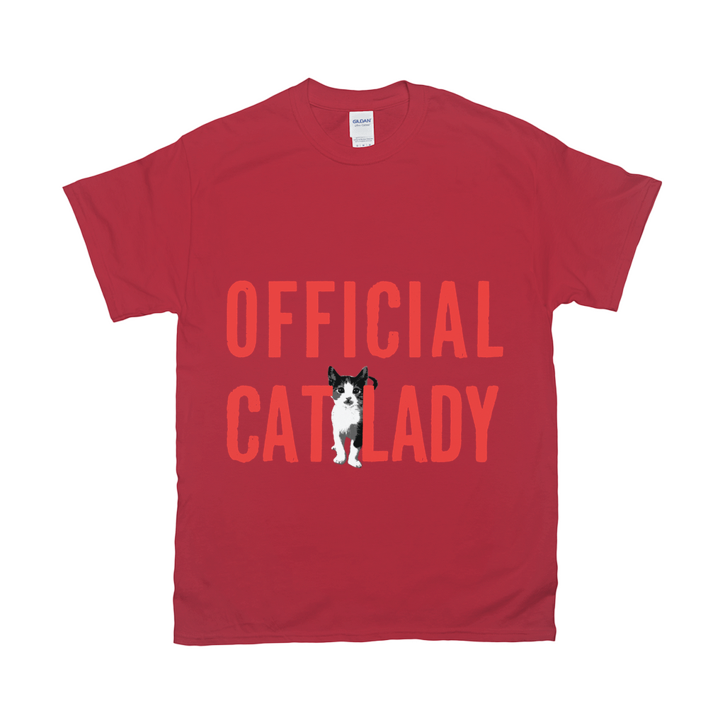 Original-Official Cat Lady T-Shirt - Red
