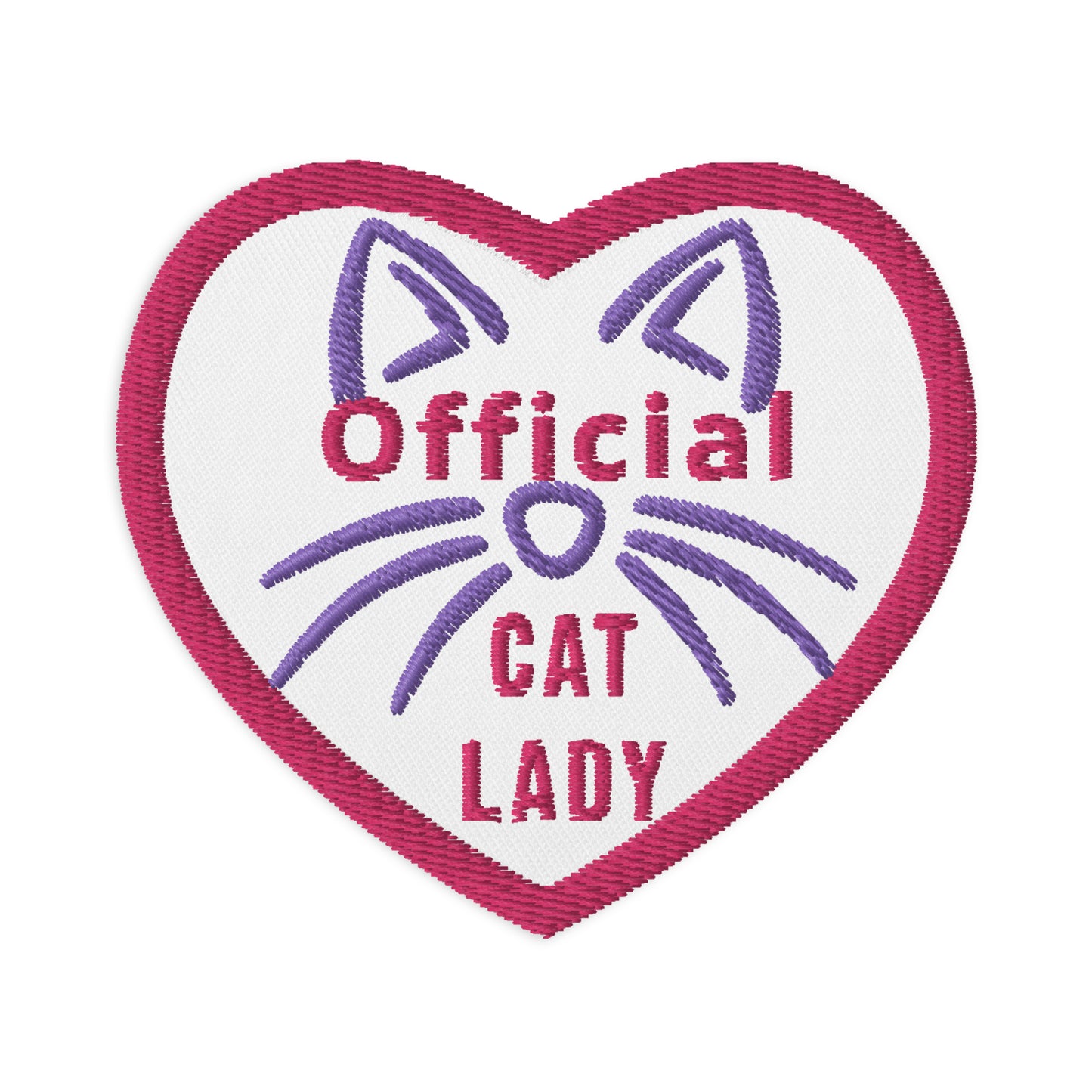 Official Cat Lady Embroidered patch