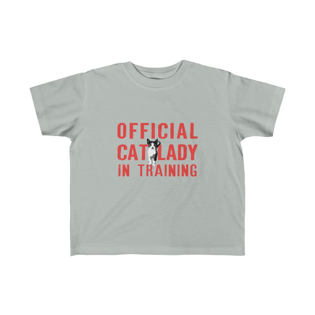 Official Cat Lady In Training Toddler Tee - Red