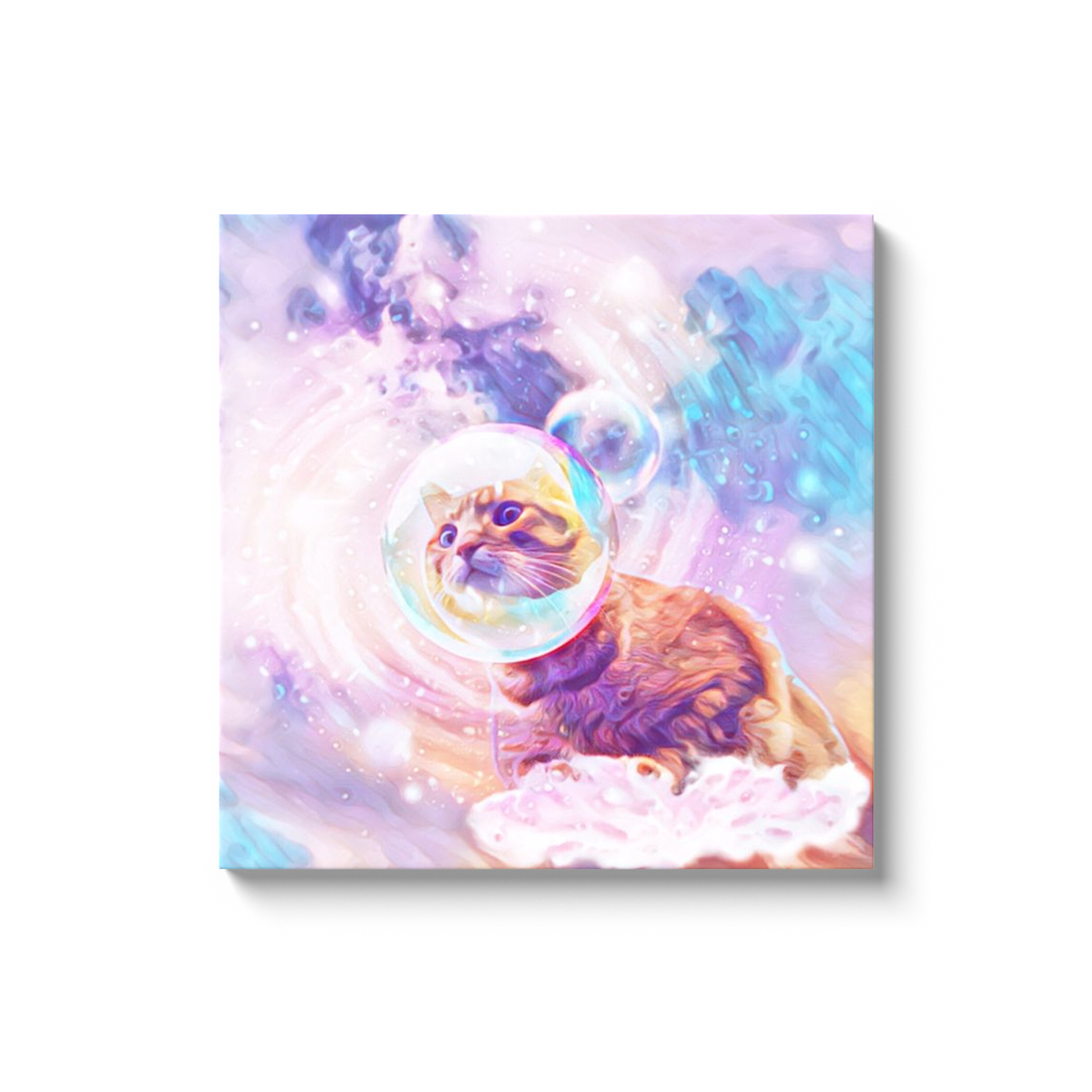 Floating Pooh BIerre Canvas Wrap