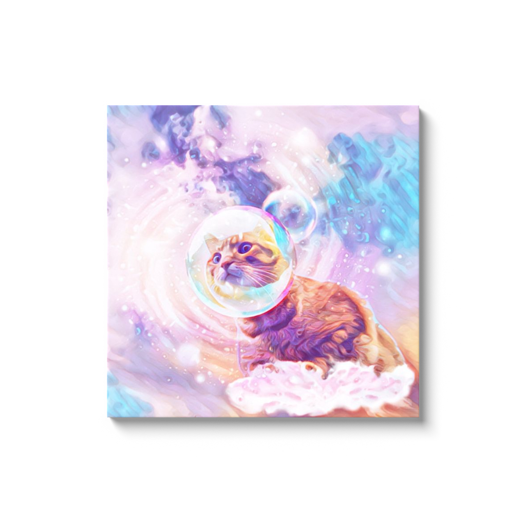 Floating Pooh BIerre Canvas Wrap