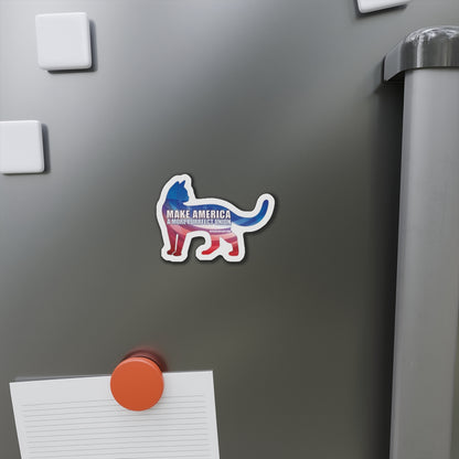 Make America A More Purrfect Union Die-Cut Cat Magnet