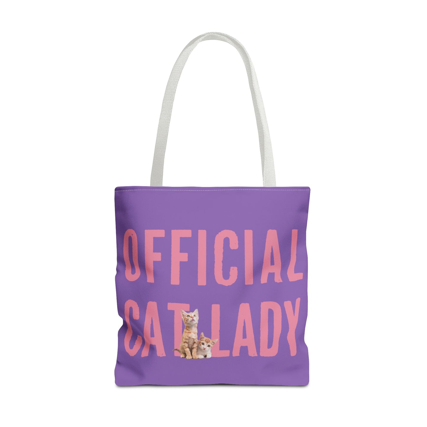 Pink Official Cat Lady Tote Bag - Purple