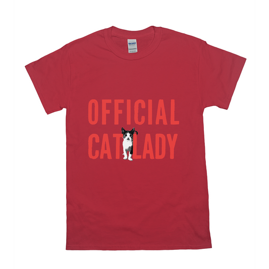 Original-Official Cat Lady T-Shirt - Red