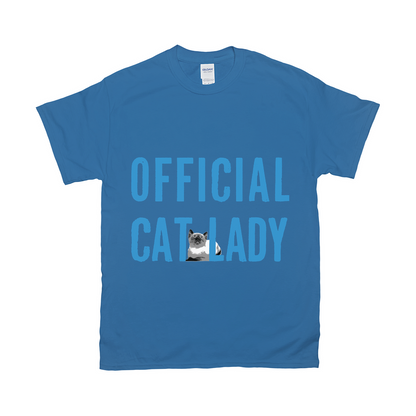 Original-Official Cat Lady T-Shirt - Blue