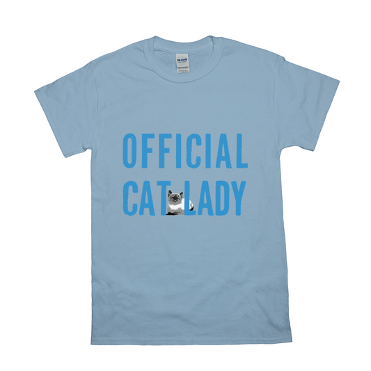 Original-Official Cat Lady T-Shirt - Blue