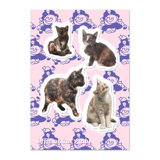 Official Cat Lady Torties Sticker Sheet