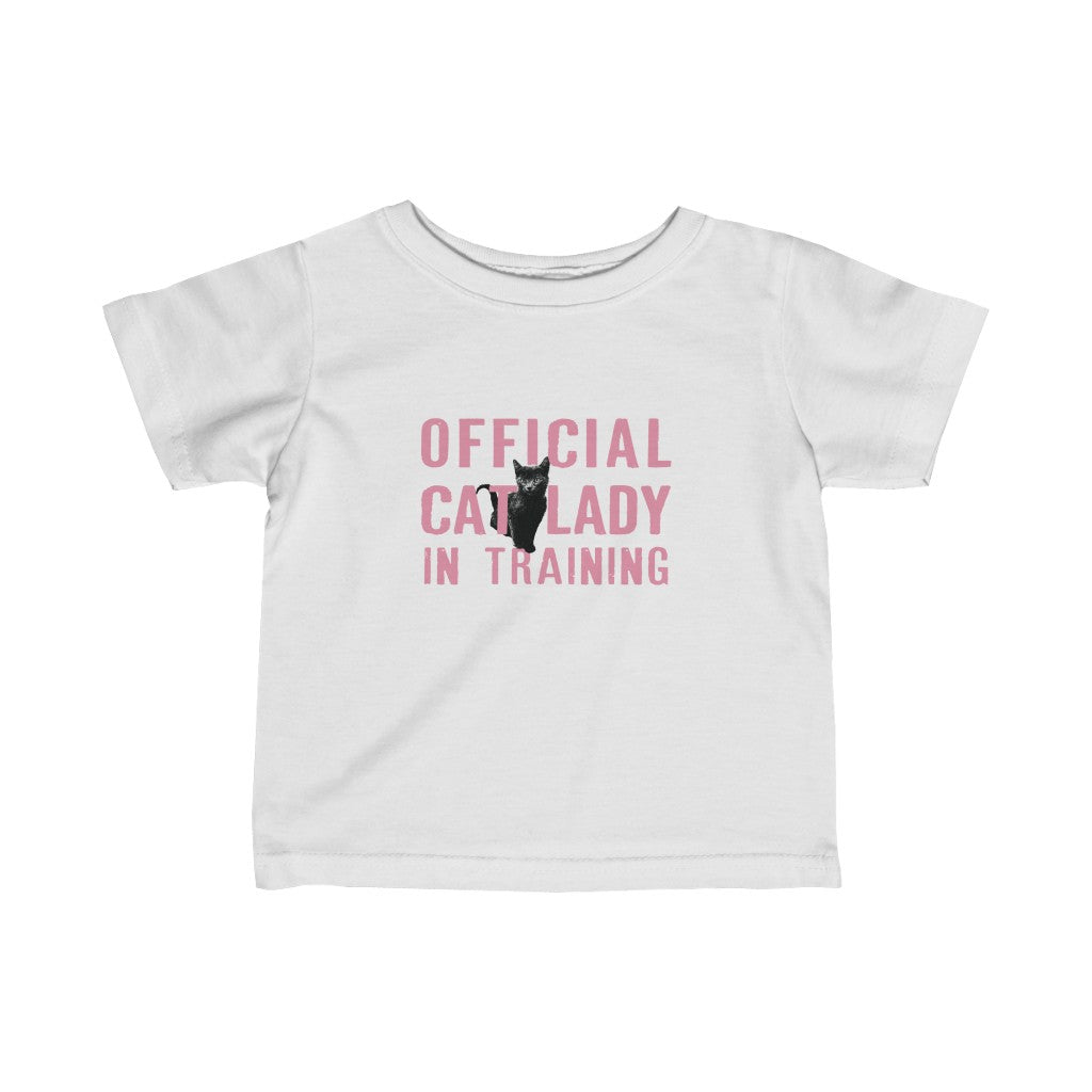 Official Cat Lady In Training Infant Tee - Pink