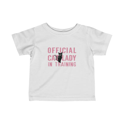 Official Cat Lady In Training Infant Tee - Pink