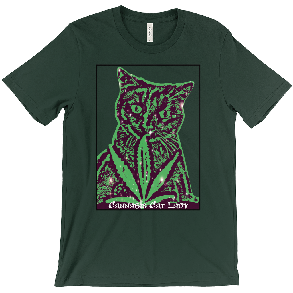 Cannabis Cat Lady Unisex T-Shirts