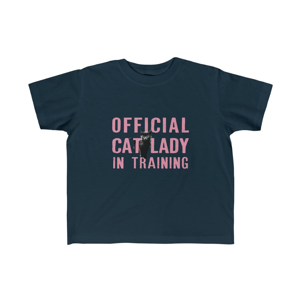 Official Cat Lady In Training Toddler Tee - Pink