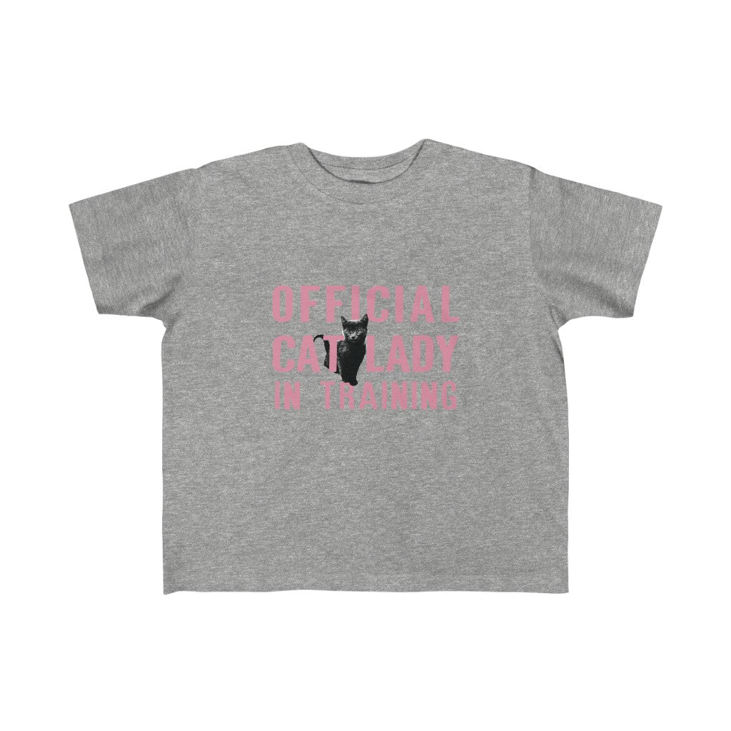 Official Cat Lady In Training Toddler Tee - Pink