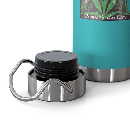 Cannabis Cat Lady 22oz Vacuum Insulated Bottle