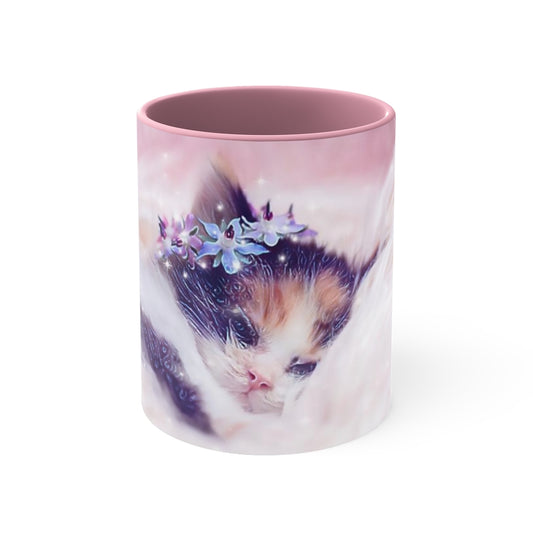 Sleeping Cutie Pink Coffee Mug, 11oz