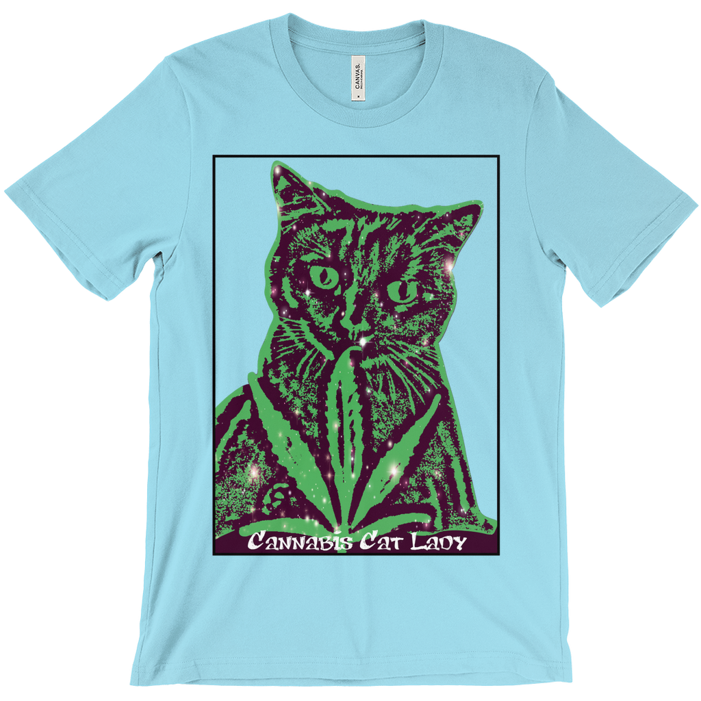 Cannabis Cat Lady Unisex T-Shirts