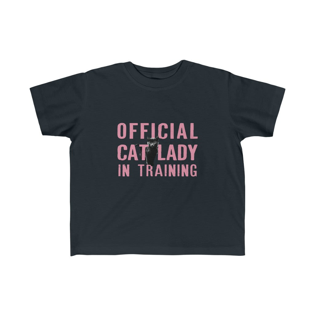 Official Cat Lady In Training Toddler Tee - Pink