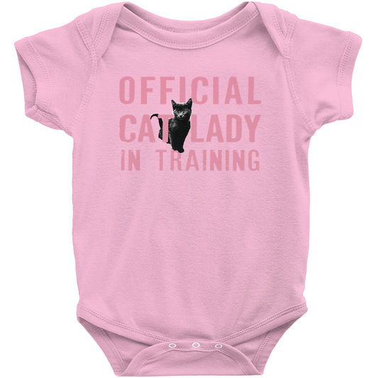 Official Cat Lady In Training Infant Onesie - Pink