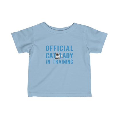 Official Cat Lady In Training Infant Tee - Blue