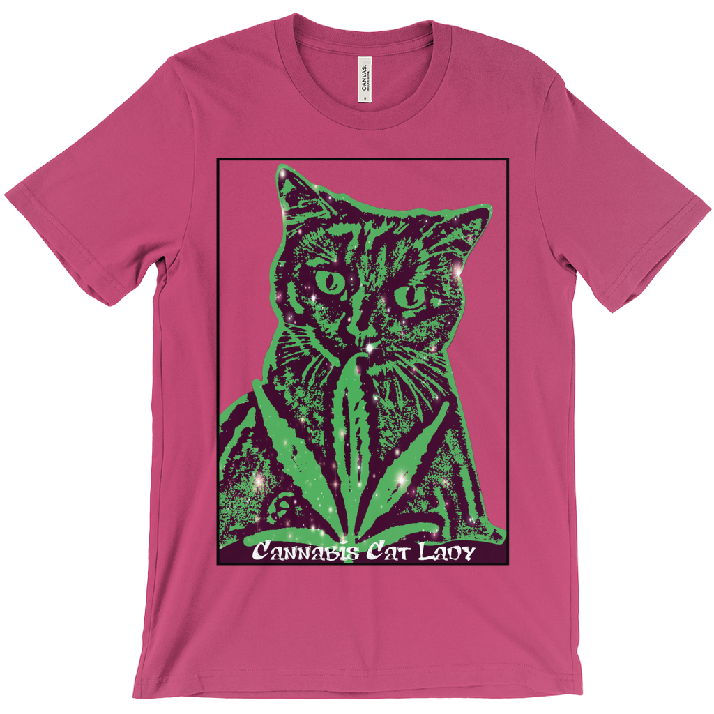 Cannabis Cat Lady Unisex T-Shirts