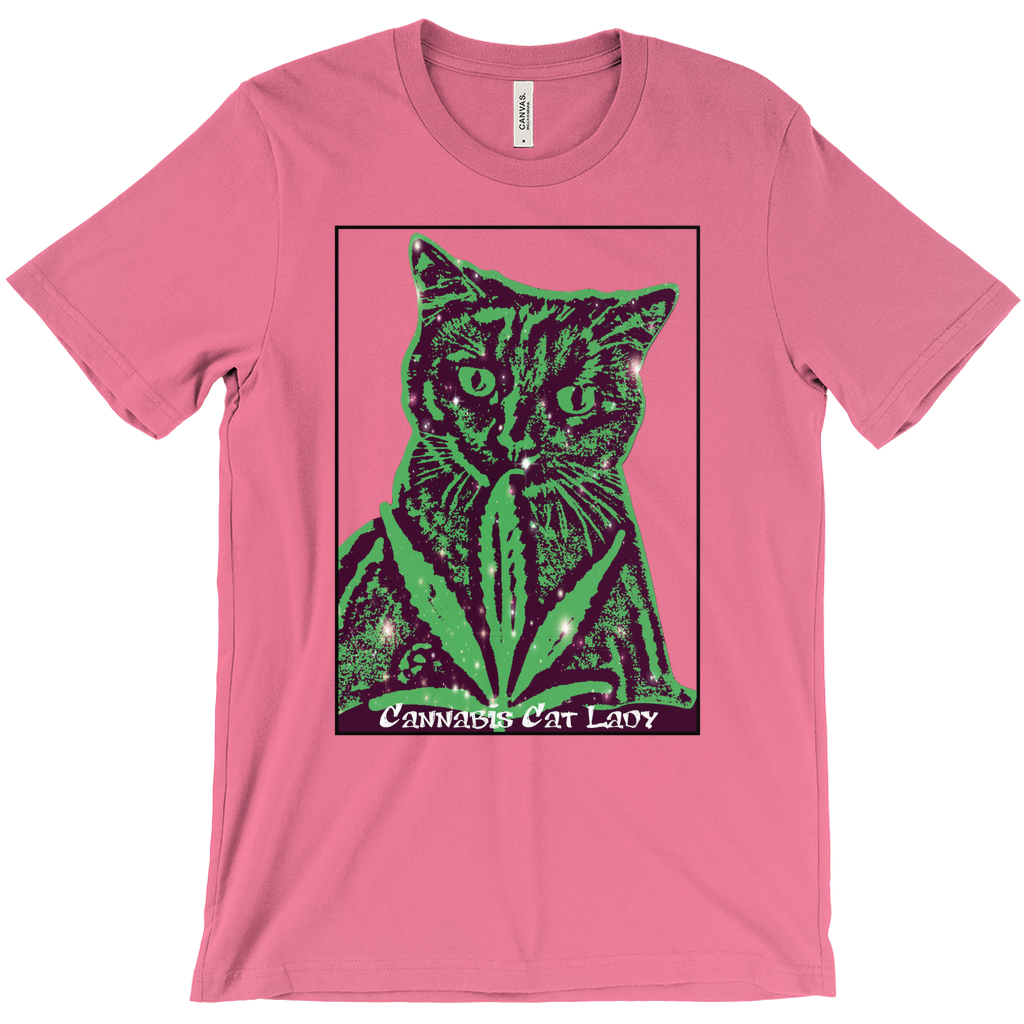 Cannabis Cat Lady Unisex T-Shirts