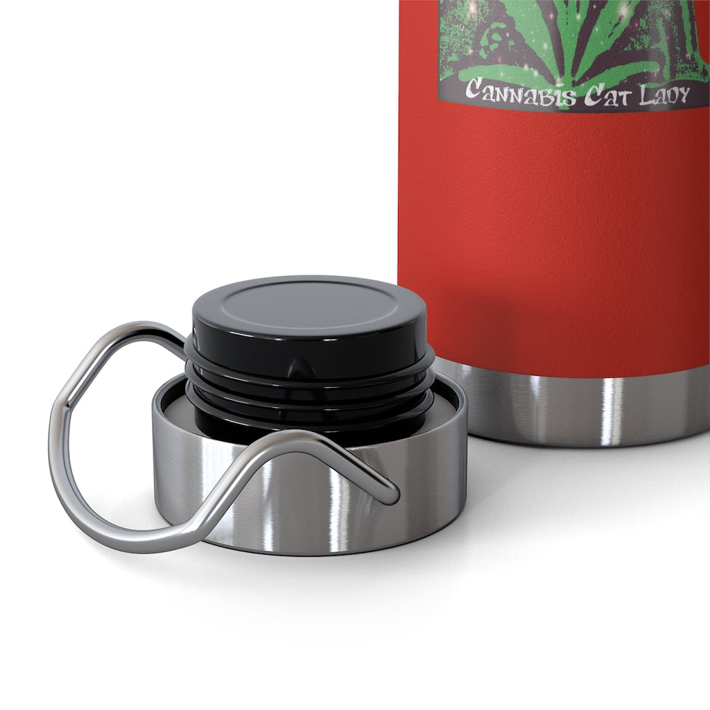 Cannabis Cat Lady 22oz Vacuum Insulated Bottle