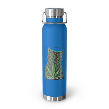 Cannabis Cat Lady 22oz Vacuum Insulated Bottle