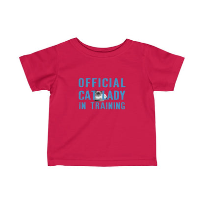 Official Cat Lady In Training Infant Tee - Blue