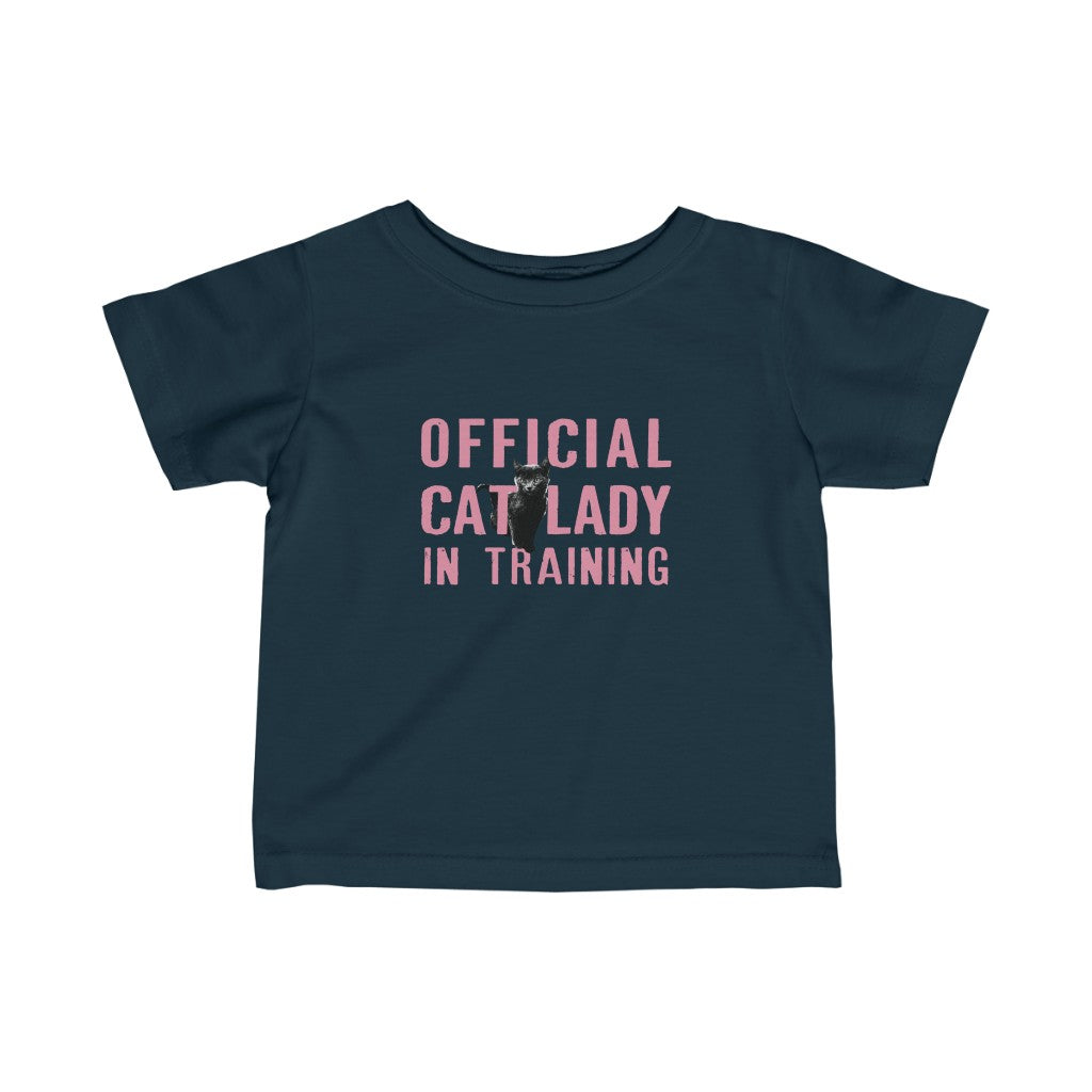 Official Cat Lady In Training Infant Tee - Pink