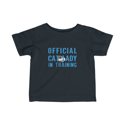 Official Cat Lady In Training Infant Tee - Blue