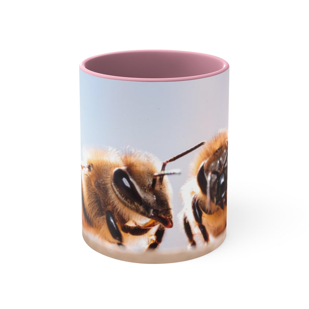 Two Bees Coffee Mug, 11oz