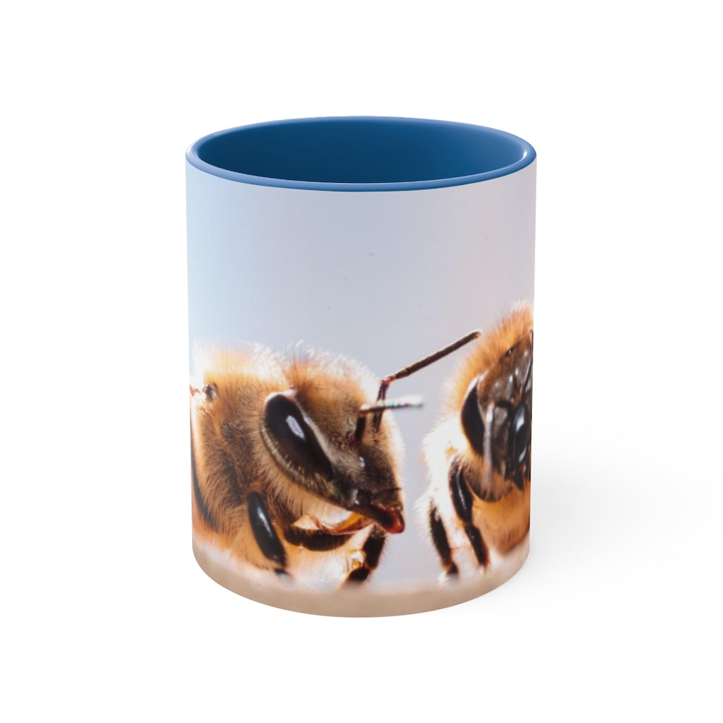 Two Bees Coffee Mug, 11oz