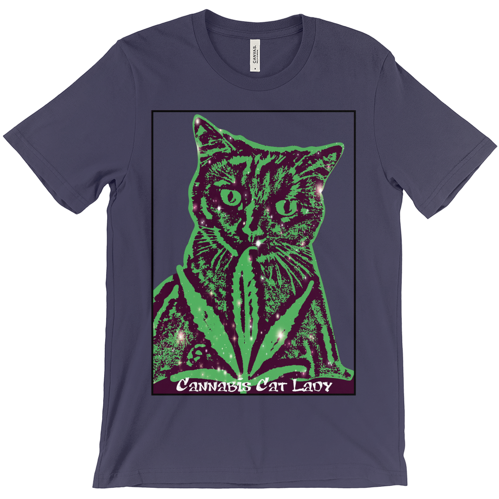 Cannabis Cat Lady Unisex T-Shirts