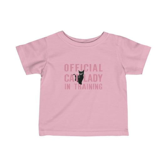 Official Cat Lady In Training Infant Tee - Pink