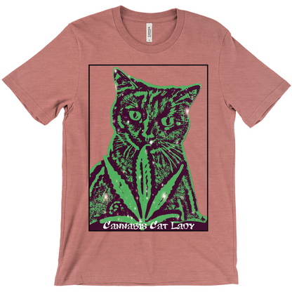 Cannabis Cat Lady Unisex T-Shirts