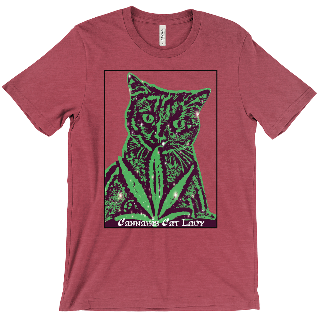 Cannabis Cat Lady Unisex T-Shirts