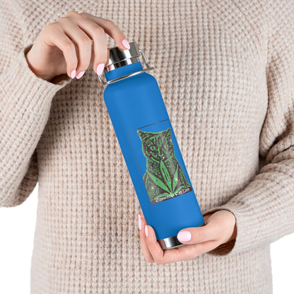 Cannabis Cat Lady 22oz Vacuum Insulated Bottle