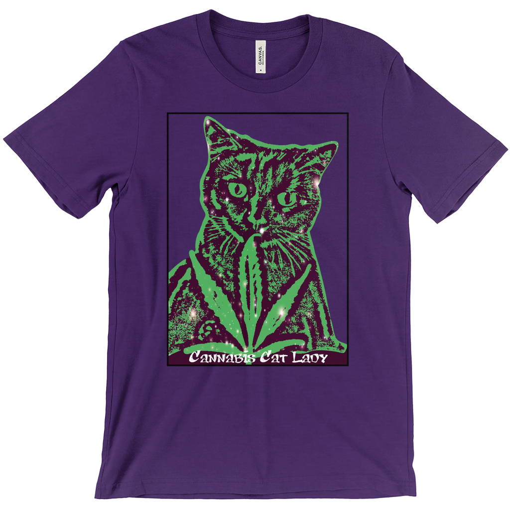 Cannabis Cat Lady Unisex T-Shirts