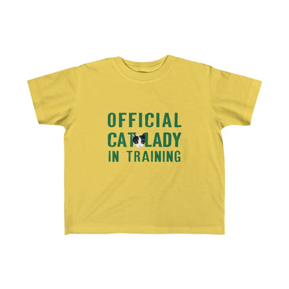 Official Cat Lady In Training Toddler Tee - Green