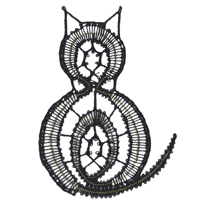 Custom Bobbin Lace Sooty Cat