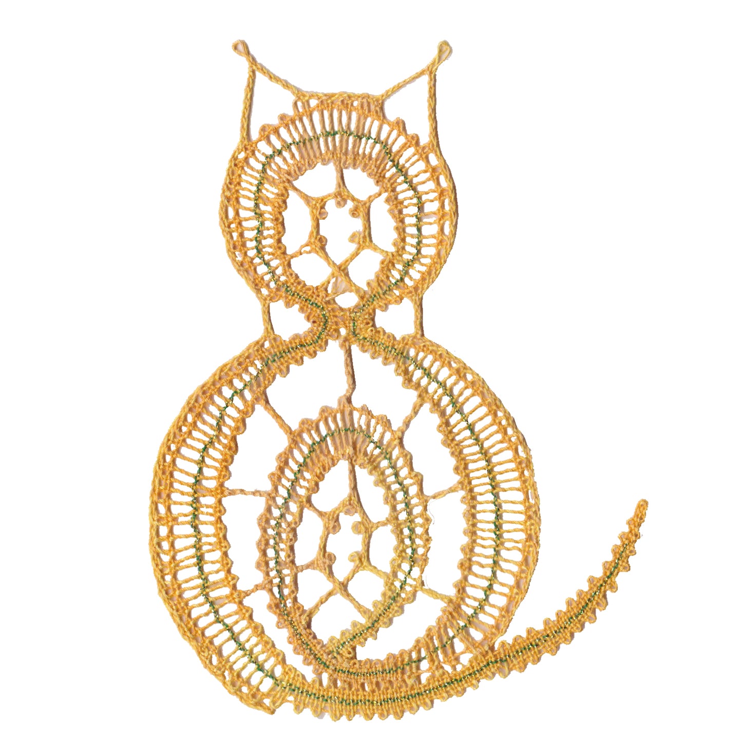 Custom Bobbin Lace Sooty Cat