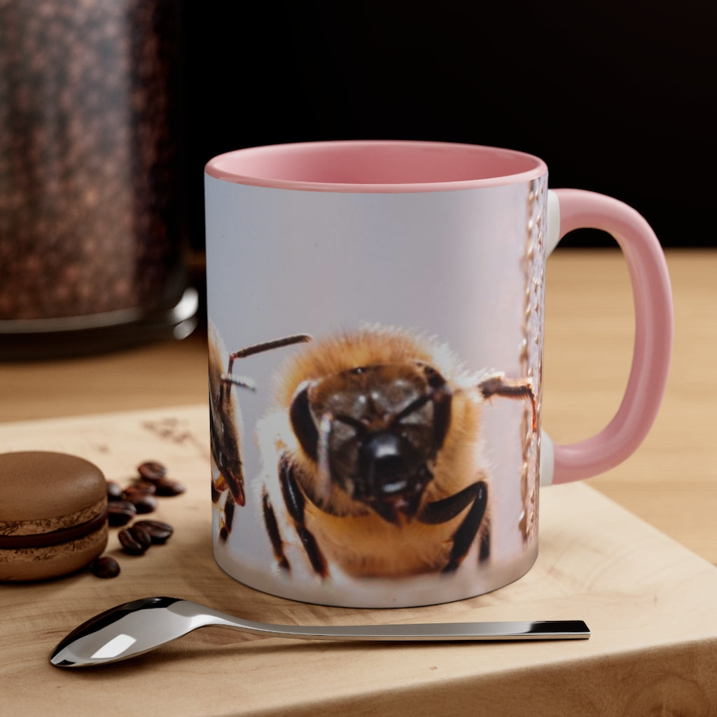 Two Bees Coffee Mug, 11oz