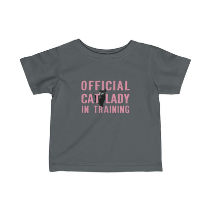 Official Cat Lady In Training Infant Tee - Pink