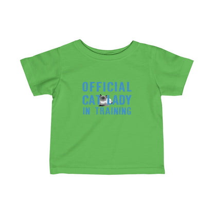 Official Cat Lady In Training Infant Tee - Blue