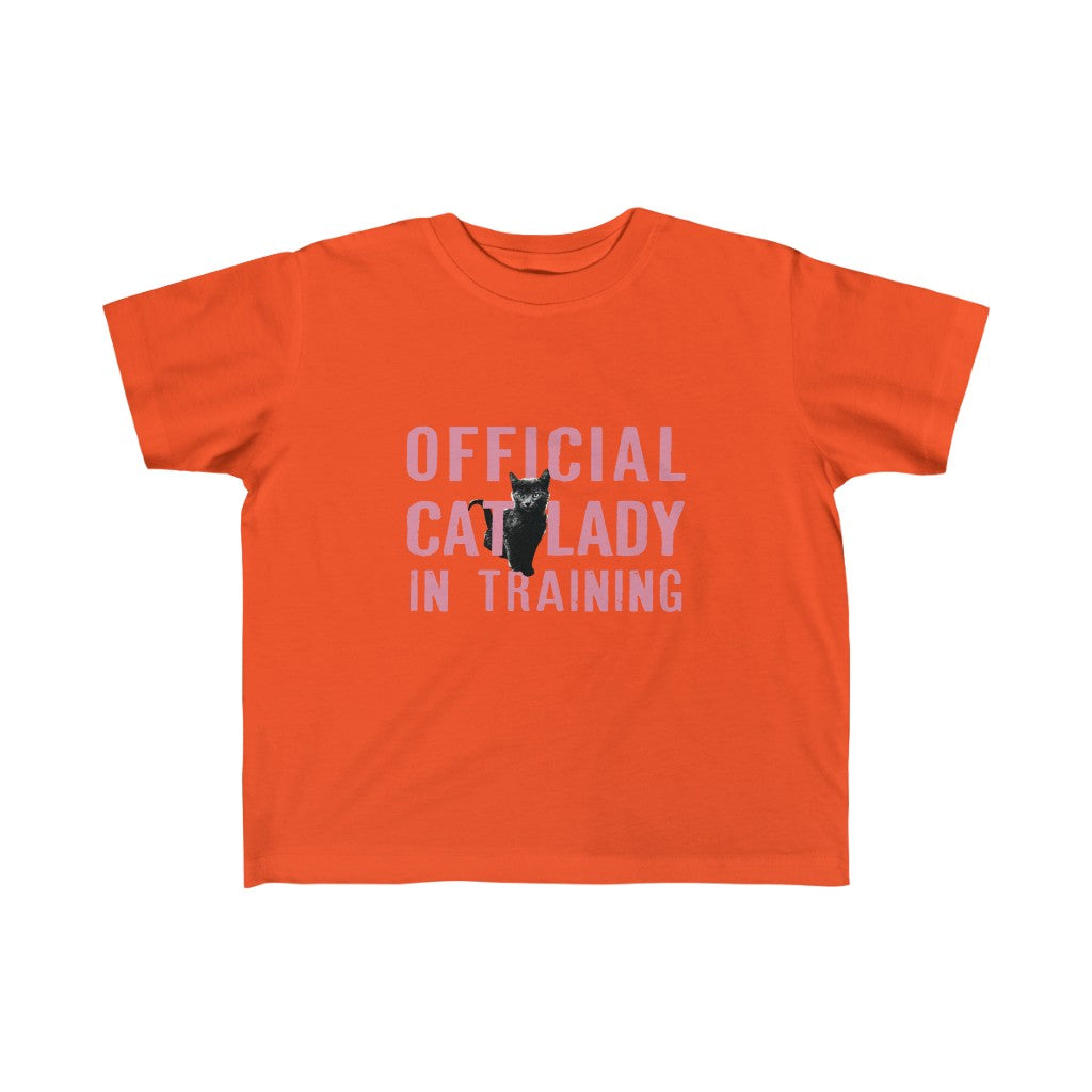 Official Cat Lady In Training Toddler Tee - Pink