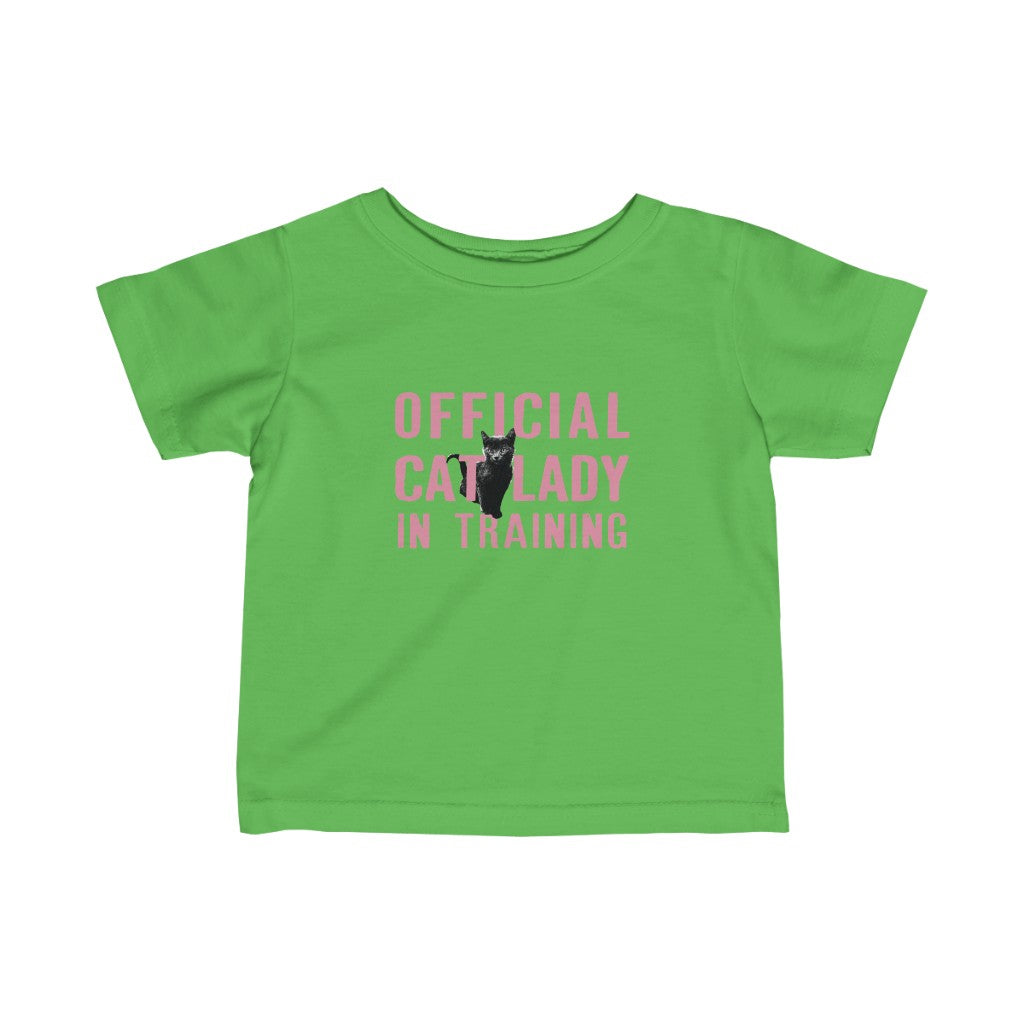 Official Cat Lady In Training Infant Tee - Pink