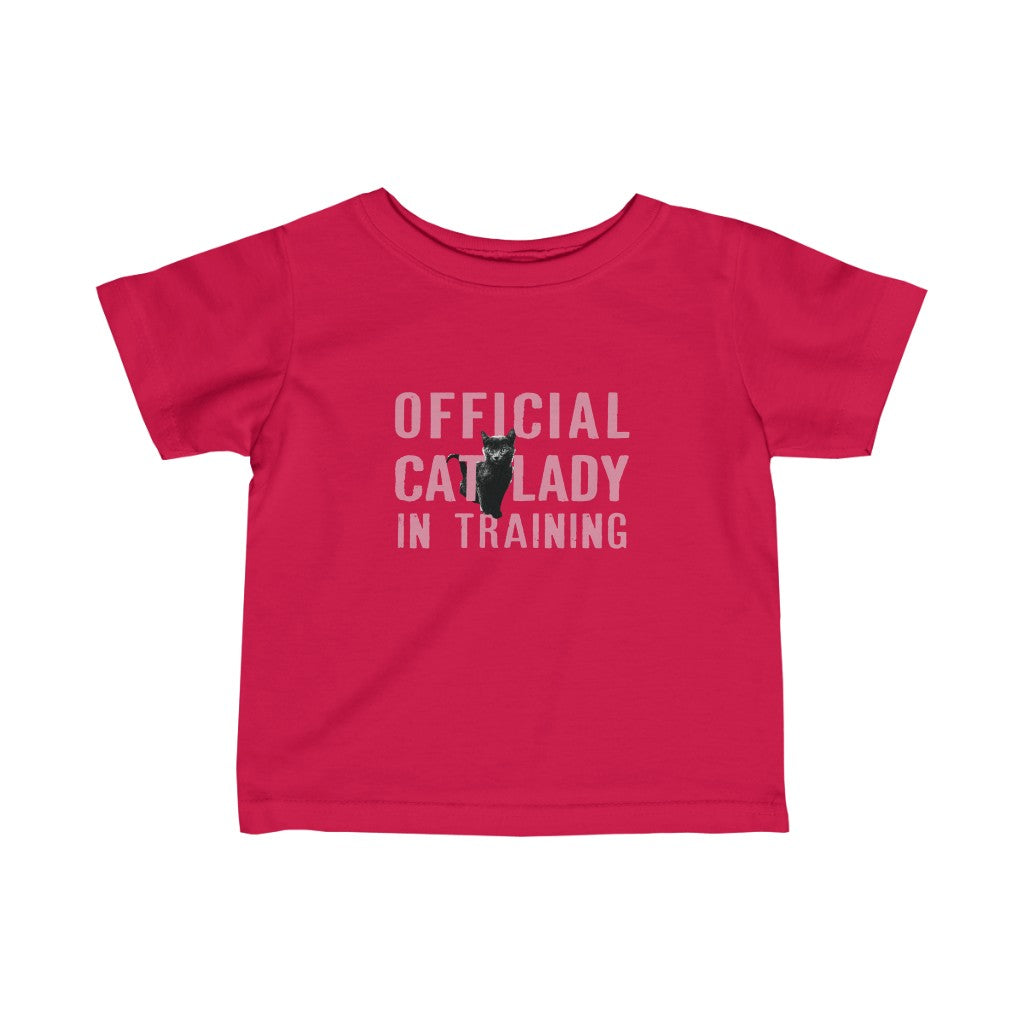 Official Cat Lady In Training Infant Tee - Pink