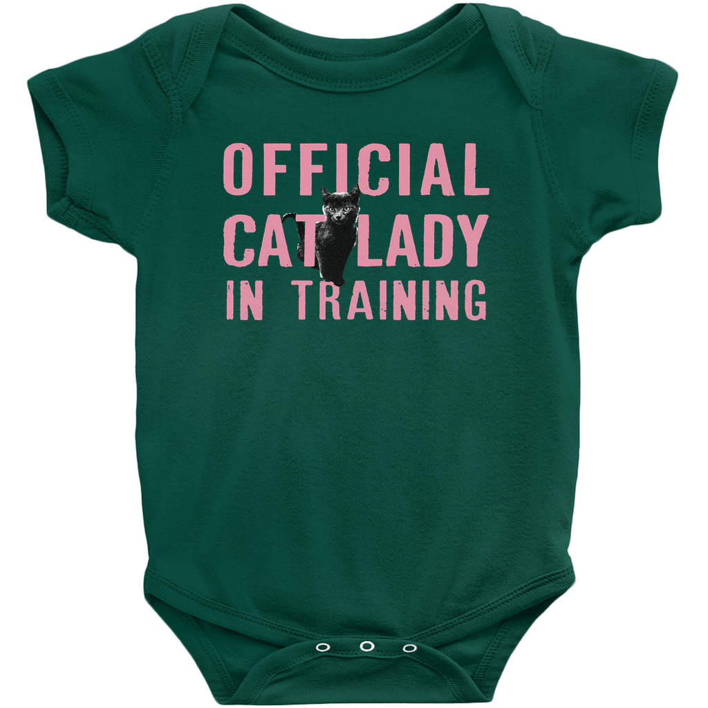 Official Cat Lady In Training Infant Onesie - Pink